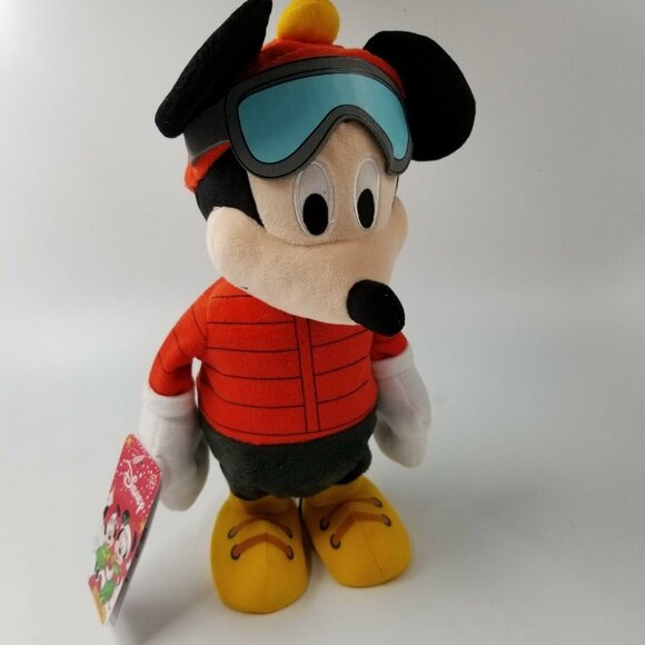 Just Play Disney Minnie Mickey Mouse Skiing Winter Plush Musical Dancing Lot 2 - Picture 9 of 12
